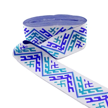 

New! Length 7yards width 5cm jacquard woven webbing for crafts lace fabric diy Handmade materila ribbon for clothing accessories