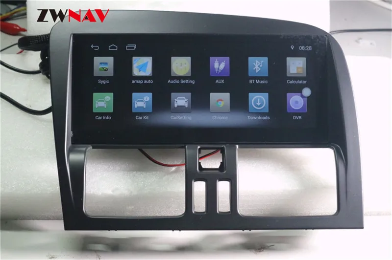 Discount ZWNAV Android 7 Systen Car DVD Player For Volvo XC60 2009 2010 2011 2012 Left Steering Wheel Car GPS Multimedia Navigation 12