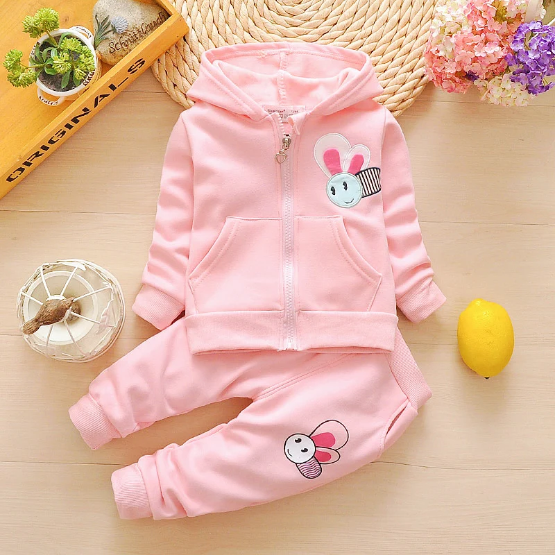 BibiCola Spring Autumn Girls Clothing Sets Children Hoodies Coat+Pants 2PCS Tracksuit Set Kids Sport Suit Outfits | Детская одежда и