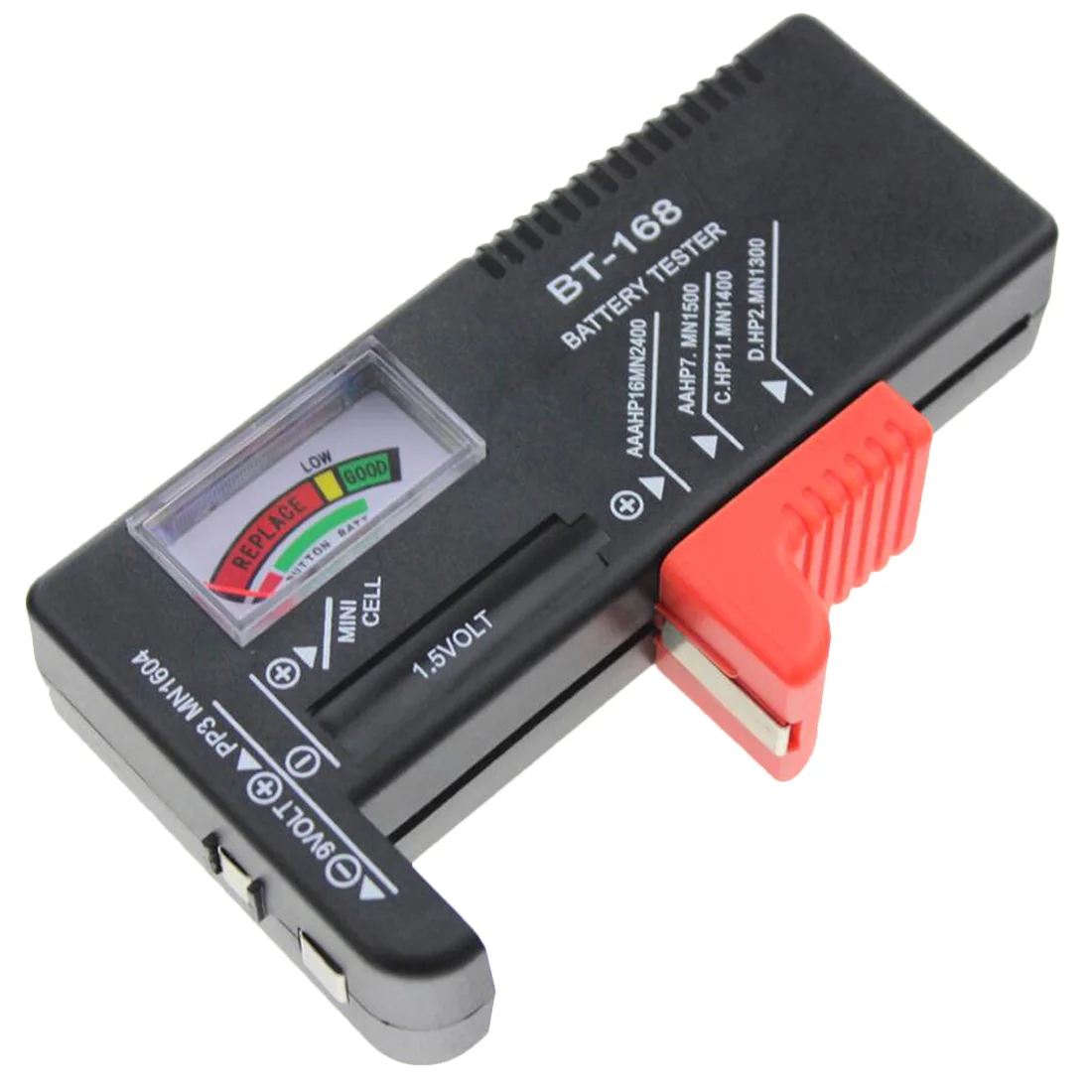 

Digital Battery Capacity Tester BT168 Power Indicator Checker for 9V 1.5V AA AAA Cell Batteries BT-168