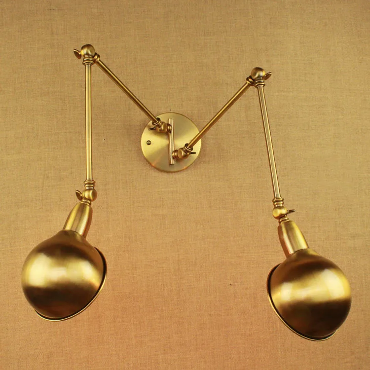 Double-head-Classical-Art-Deco-Golden-Retro-Modern-Rural-Warm-Light-Iron-arm-aisle-living-room (2)