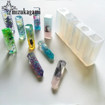 

1pcs UV Resin Liquid Silicone Mold DIY Resin Jewelry Pendant Necklace Charms Long Mold Resin Molds For DIY Making Jewelry