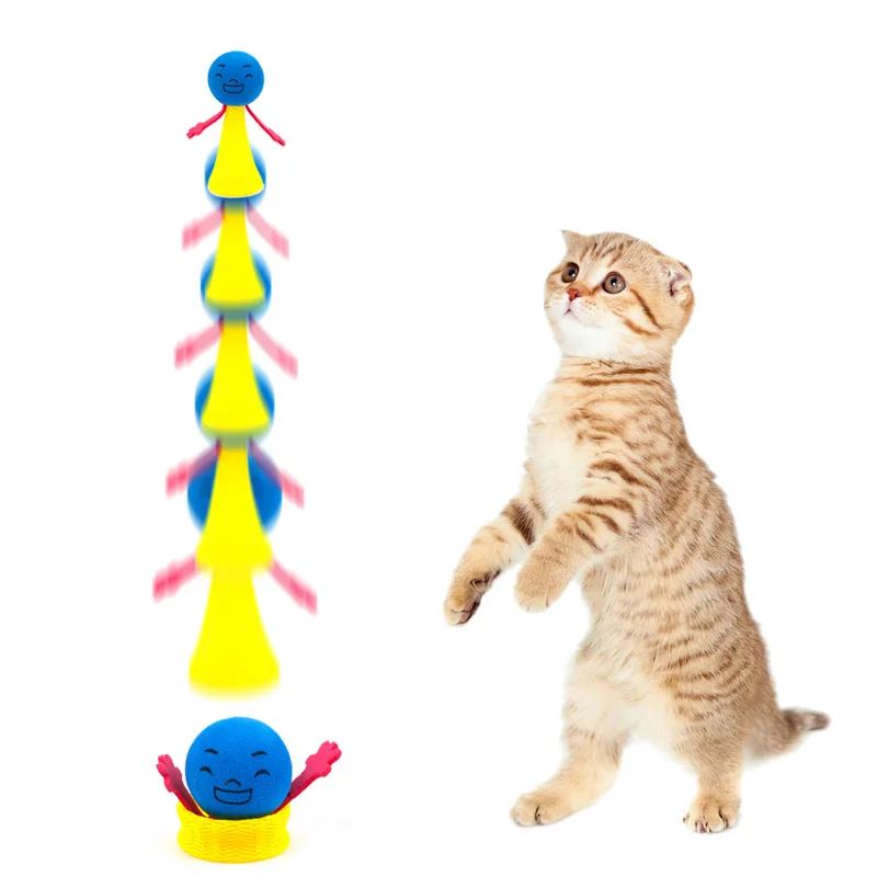 2 шт./компл. Забавный прыгающий Кот Игрушка Кошка прыгающая Игрушка Щенок Котенок игральные игрушки Мячи попрыгуны игрушки для кошек
