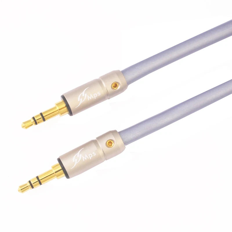 

MPS X-22 Eagle HiFi 99.9997% OFC+ Silver Plated 24K Gold Plated Plug 3.5mm AUX male to male audio car Headphone Speaker cable
