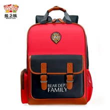 BEAR DEPT FAMILY Children Schoolbags Kindergarten Boys Girls Orthopedic Backpacks School Teen Kids Stress Reliever Travel Bag