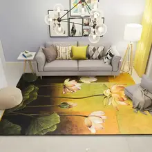 Американский акварельный цветочный жаккард гостиная ковер для гостиной ковры коридор большой ковер ванная комната спальня Нескользящие коврики