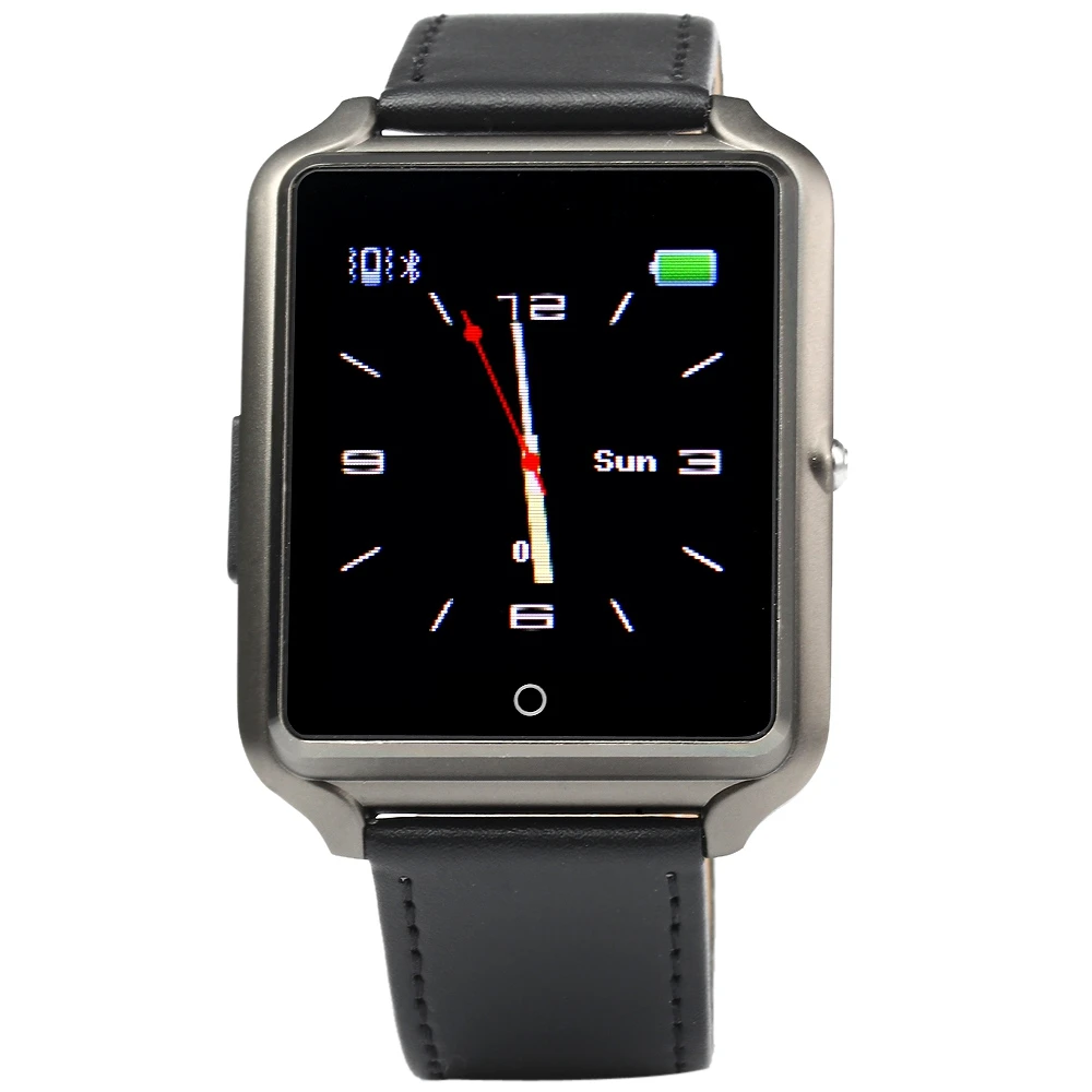 Bluboo U Смарт часы MTK2501 Bluetooth 4.0 SmartWatch 1.44 дюймов TFT шагомер музыкальный плеер для IOS