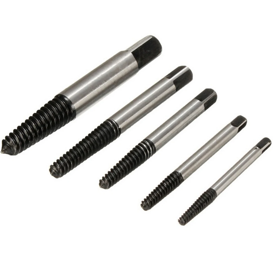

High 5pcs/set Carbon Steel Screw Extractor Broken Bolt Remover Drill Guide Bits Set High Quality