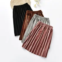 Коллекция года, осенне-зимняя женская юбка для малышей детская юбка в Корейском стиле детская Милая юбка принцессы Одежда для девочек