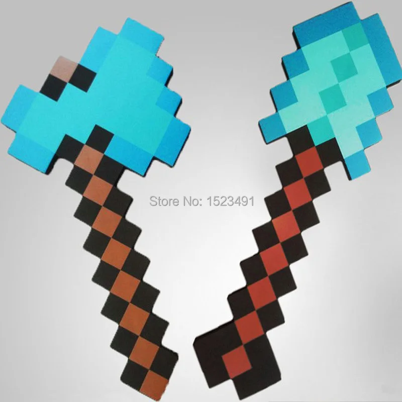 2ピース ロット新しいminecraftのおもちゃ泡剣ピック斧minecraftのゲーム武器モデルのおもちゃ子供のおもちゃ誕生日 クリスマスギフト18 23インチ Toy Foam Sword Foam Swordfoam Toy Sword Aliexpress