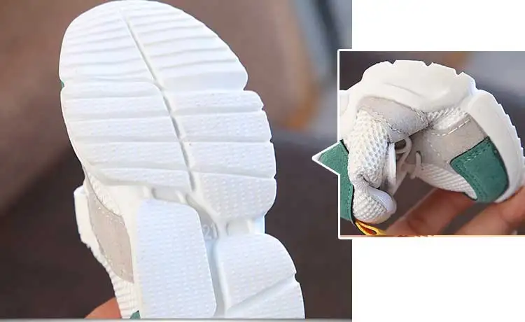 Children shoes 2019 new breathable mesh girls & boys running shoes patchwork PU children tennis sneakers kids athletic shoes (12)