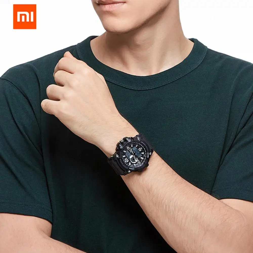 Xiaomi twentyseventee 50 атм водонепроницаемый электронный дисплей часы Отображение времени календарь обратного отсчета Открытый Спорт цифровые часы