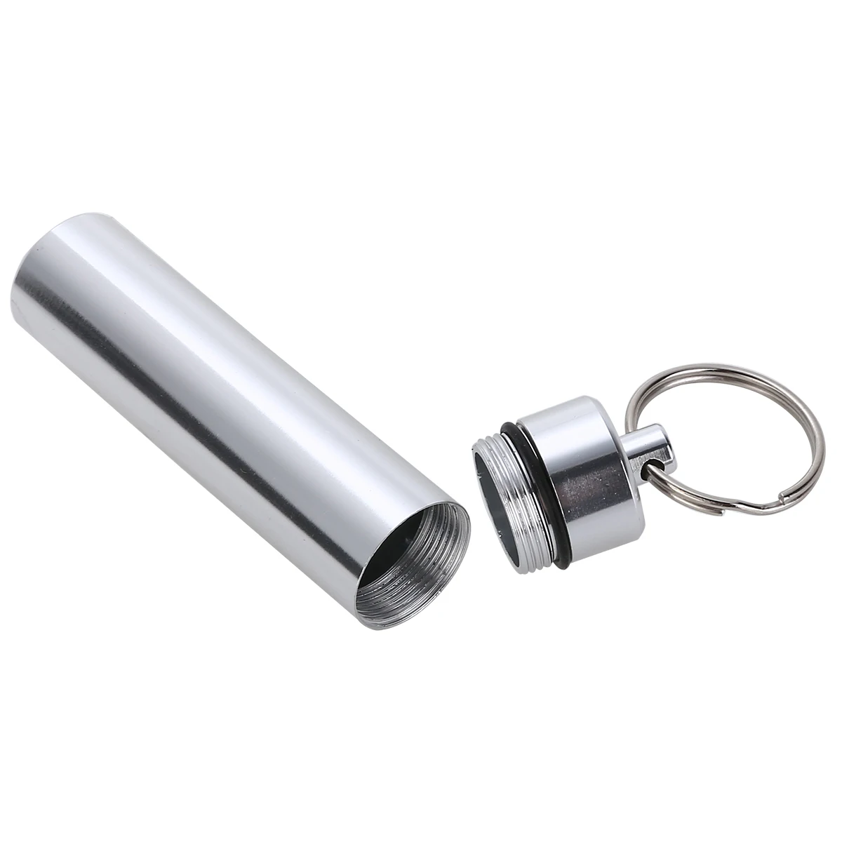 Large Pill Cases For Outdoor Travel Delicate Aluminum Alloy Waterproof Medicine Box Drug Capsule Cartridge Pillcase Keychain
