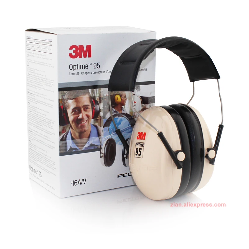 

3M H6A Peltor Anti Noise Over-the-Head Earmuffs 27dB Professional Ear Protection Hearing Conservation Stainless Steel Headband