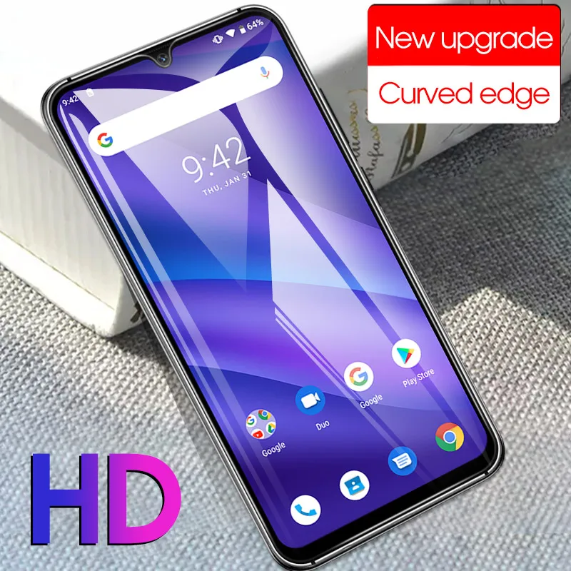 ل UMIDIGI A5 برو غطاء كامل Termpered الزجاج واقي للشاشة الانفجار واقية حالة فيلم حالة ل UMIDIGI A5 برو 6.3 بوصة فيلم