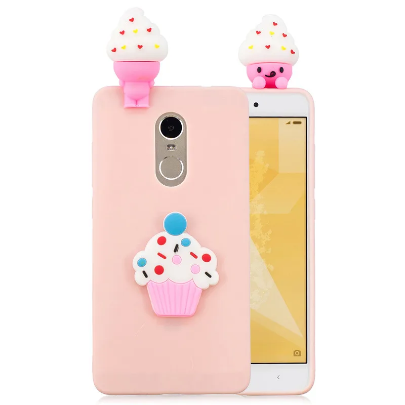 Для Xiaomi Redmi Note 4X чехол для Coque Xiomi Xiaomi Redmi Note 4 4X чехол 3D единорог панда кукла игрушка Мягкий силиконовый чехол для телефона - Цвет: E