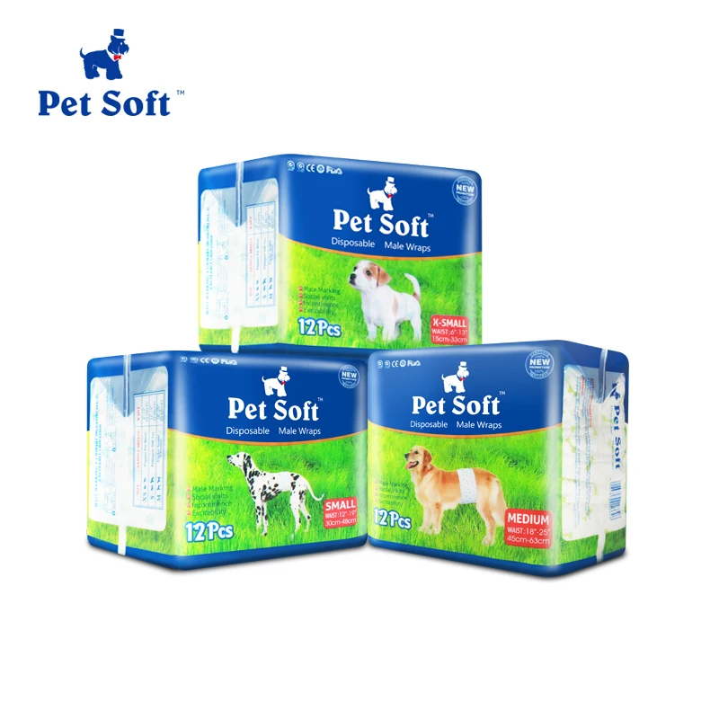 

Pet Soft Disposable Dog Diapers 2018 New Super Absorbent Diapers for Dogs and Cats Dog Male Wraps Sanitary Pants