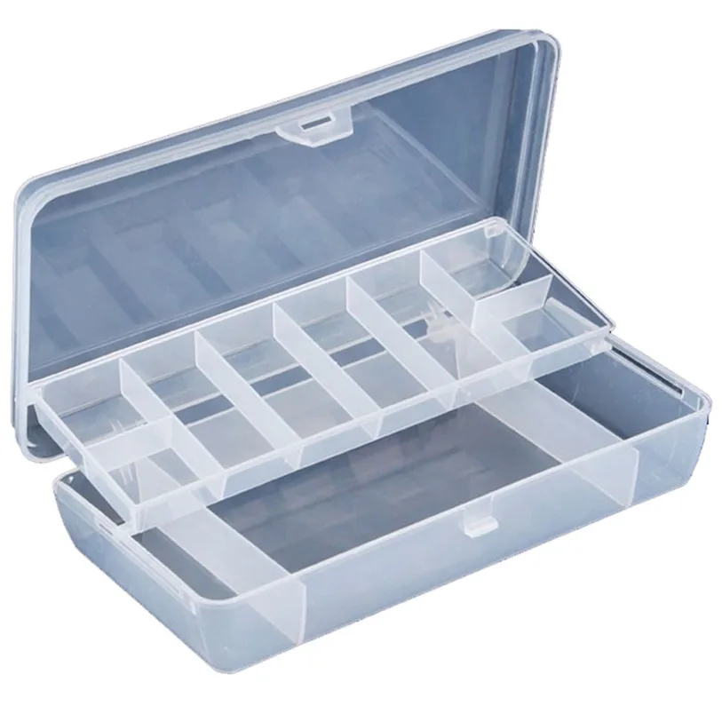 

Plastic 2 Tray Compartments Fishing Lure Tackle Box Two-Sided Storage Case Sports & Outdoors Fishing Accessories Quality May 31