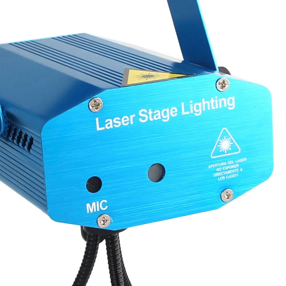Mini Stage Effect Light Laser Projector 6 RGB Patterns Voice-control with Tripod AC110-240V USEU Plug Disco For Party Club Bar (32)