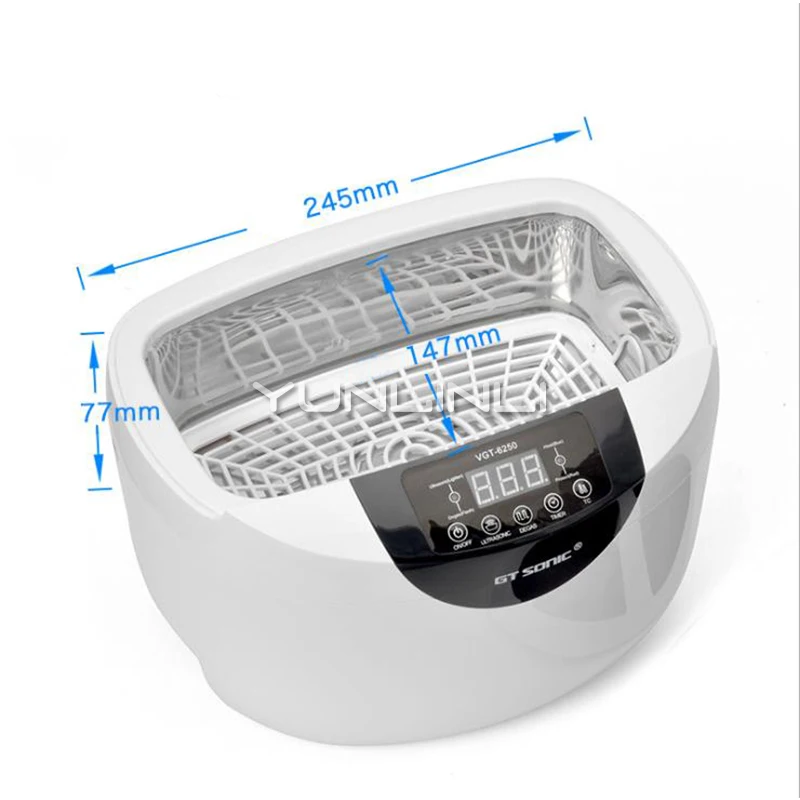 US $111.86 Household Ultrasonic Cleaner 2500ml Mini Ultrasonic Washing Unit GlassesWatchFeeder Ultrasonic Cleaning Machine VGT6250