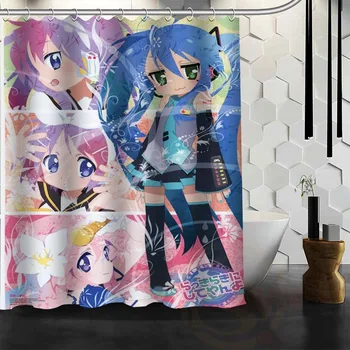 

Best Nice Custom Hatsune Miku Shower Curtain Bath Curtain Waterproof Fabric Bathroom MORE SIZE WJY&31
