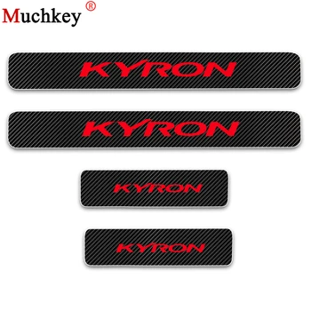 

Car Styling For Ssangyong KYRON Carbon Fiber Vinyl Sticker Car Door Sill Protector Scuff Plate Door sill guard Car Accessories