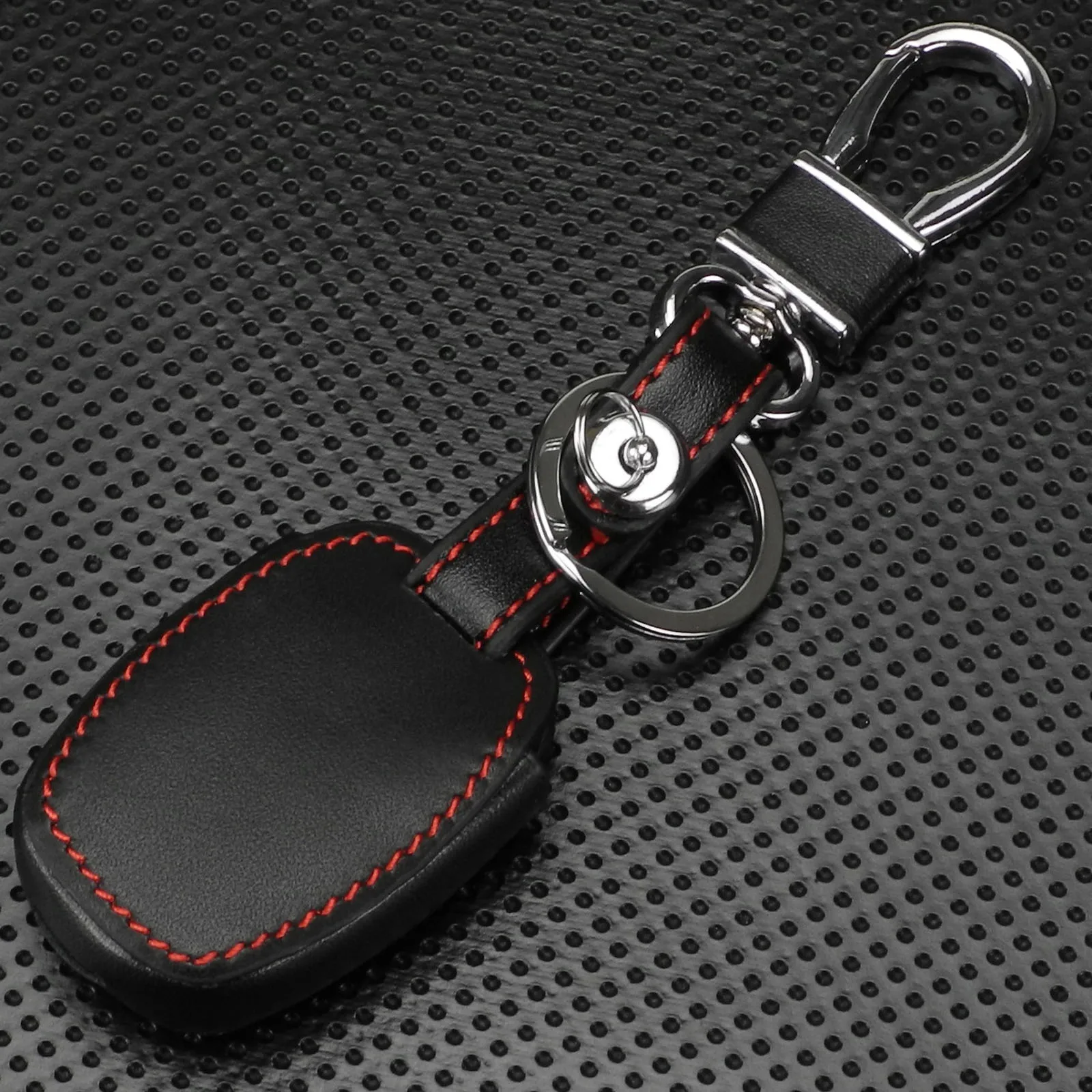 Jingyuqin 3 Buttons Leather Car key Case Cover for 2003 2008 2009 Accord Honda Cr V Civic Accessories|Футляр для