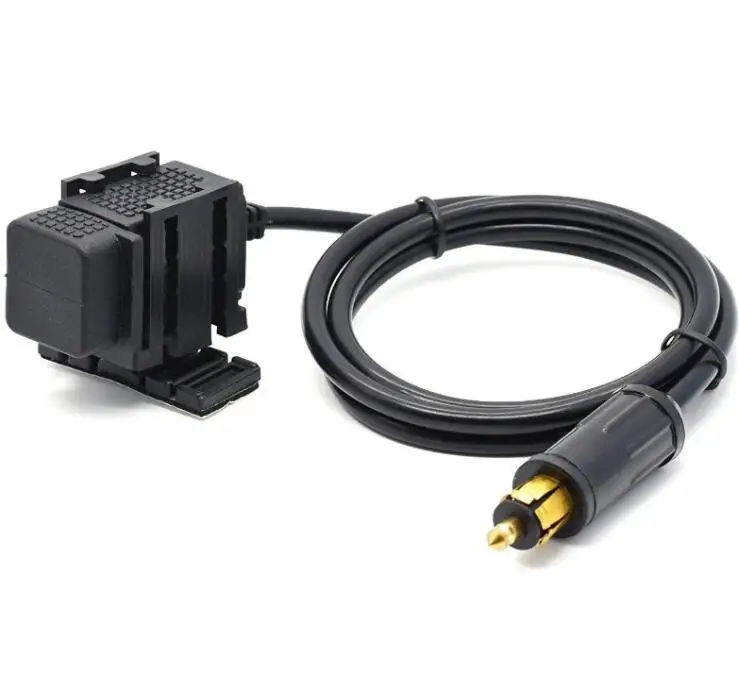 Двойное зарядное устройство USB 5 в 1 8 а с разъемом Din Hella м кабель для Мотоцикла