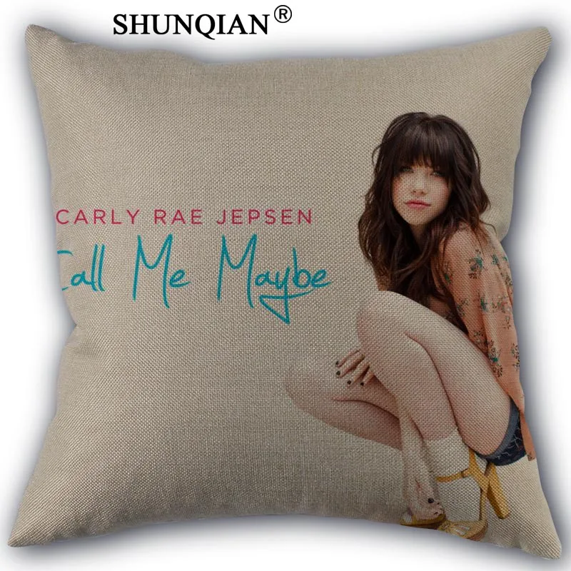 Pillowcase Карли rae наволочка льняное белье квадратном каблуке на молнии, накидка для подушки, уникальный дизайн по индивидуальному заказу свою фотографию размером 45*45 см с одной стороны - Цвет: Pillowcase