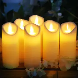 6 шт Светодиодный светильник покачиваясь свечах ночник красный, белый светильники LED с искусственным пламенем Home Deco одежда для свадьбы, дня