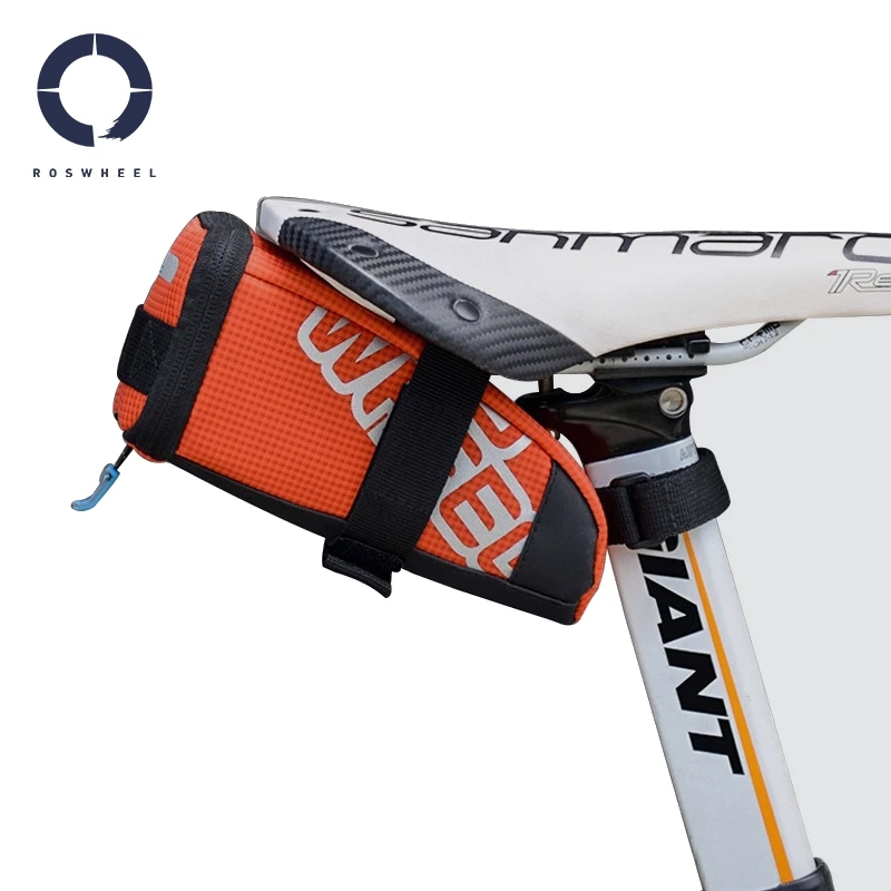 

ROSWHEEL Bicycle Bag Rear Seatpost Tail Tools Saddle Pouch Bike Bag For MTB ROAD BIKE Reflective Tail Bags Bicyle Accessories