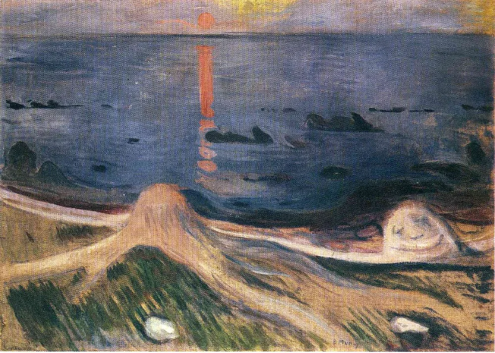 Картина маслом на льняном холсте фотография Edvard Munch 100% ручная работа абстрактная