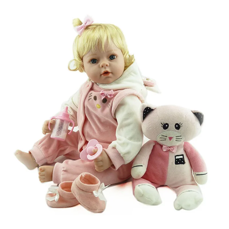 55cm Victorian Adora Lifelike Newborn Baby Bonecas Baby Kid Toy Cute Golden Hair Girl Silicone Toddler Dolls Reborn Baby Dolls 55cm Victorian Adora Lifelike Newborn Baby Bonecas Baby Kid Toy Cute Golden Hair Girl Silicone Toddler Dolls Reborn Baby Dolls