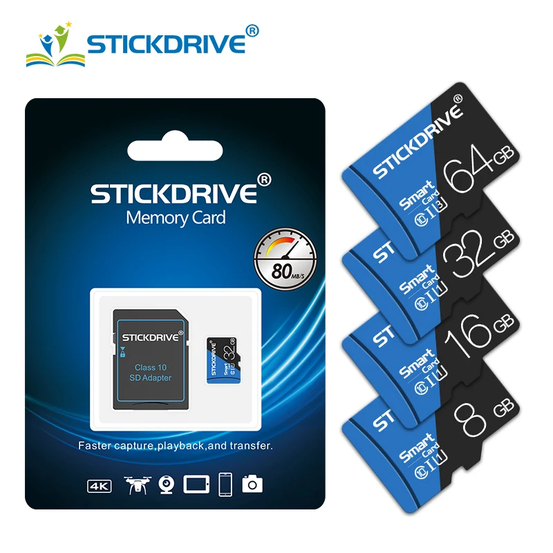 

High quality blue Version Micro Card TF Card 8GB 16GB 32GB 64GB 128GB 256GB Class10 memory card micro sd card cartao de memoria