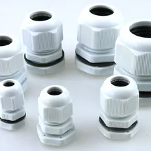 10psc белая Водонепроницаемая коробка соединение PG7/PG9/PG11/PG13.5/PG16/PG19/PG21/PG25/PG29/нейлоновый кабельный разъем
