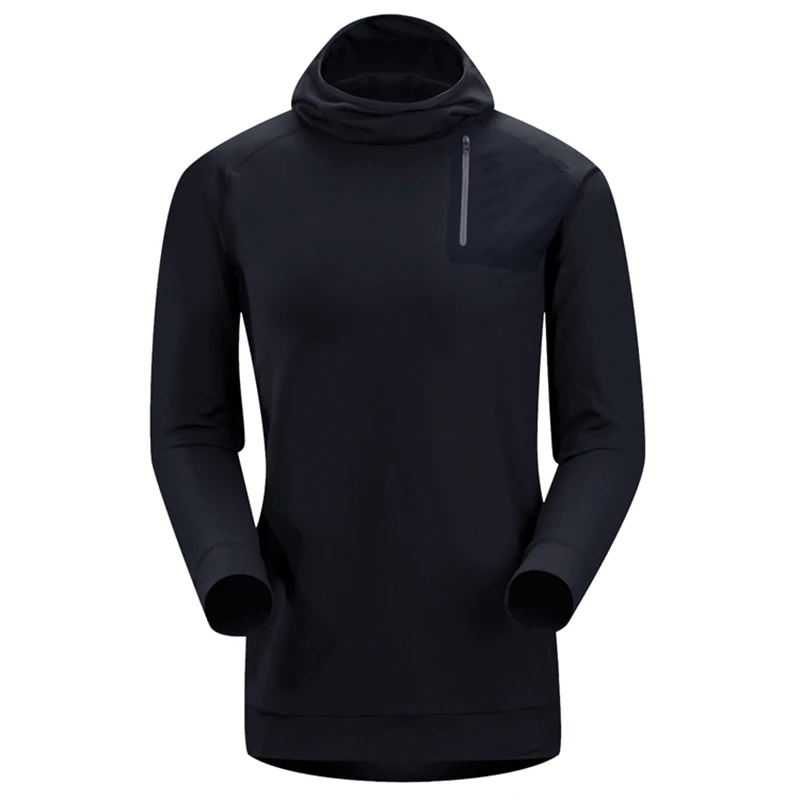 

Brand Outdoor Winter Fleece Windproof Long Men Keep Warm Skiing Polar Fleece Jacket Mountaineering Hiking Men Hooded Jacket