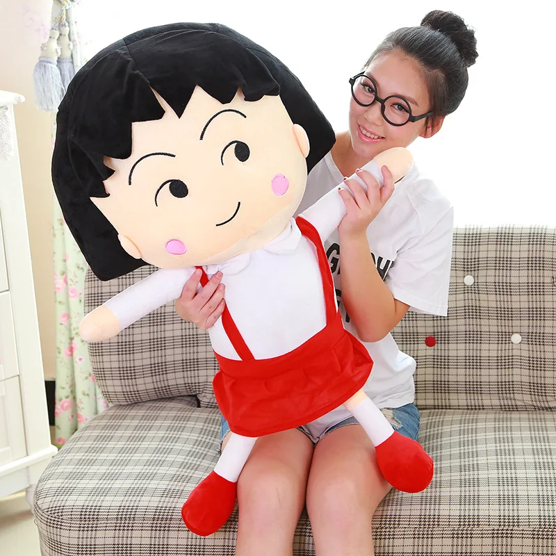 40 80 см Φ Chibi Maruko chan мягкая плюшевая игрушка кукла японский мультяшный персонаж