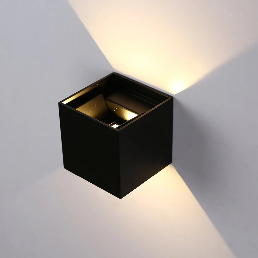 IP65 12W Modern Brief Cube Adjustable Surface Mounted Outdoor LED Wall Light,Waterproof Wall Sconce Lamp For Corridor Garden