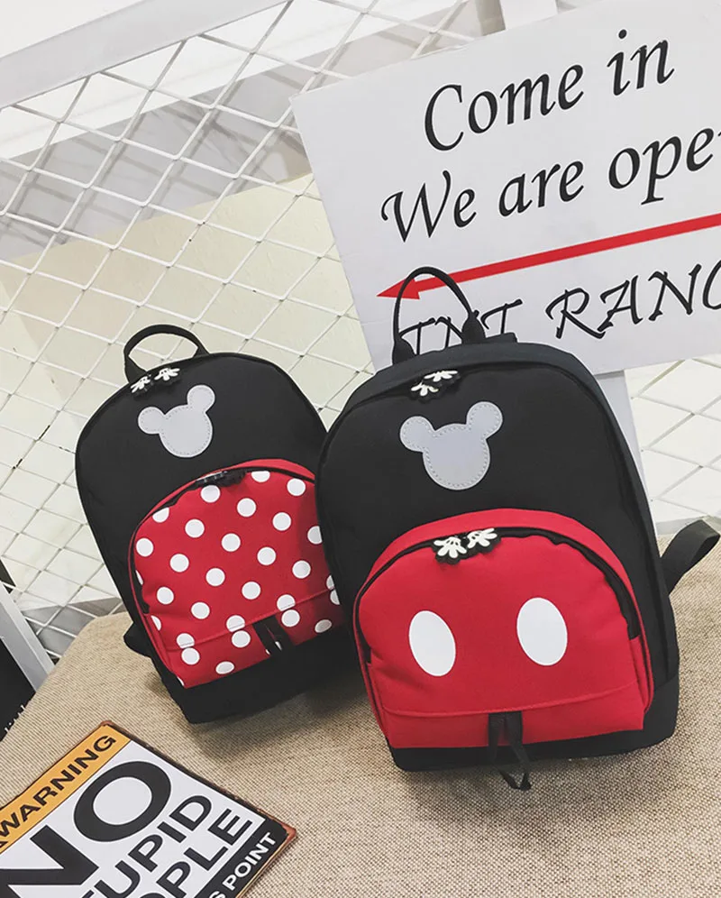 Mummy Fashion Nappy Backpack Bag Large Cartoon Women Outdoor Multifunctional Baby care Mochila Mickey Cute Dot Diaper Bag T0715 (1)