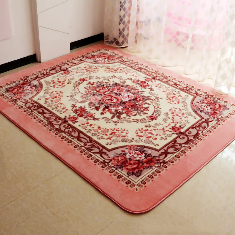 

European Flowers Living Room Carpet Bedroom Rugs and Carpets Large Soft Anti-skid Floor Mats Rug vloerkleed Home Decorative