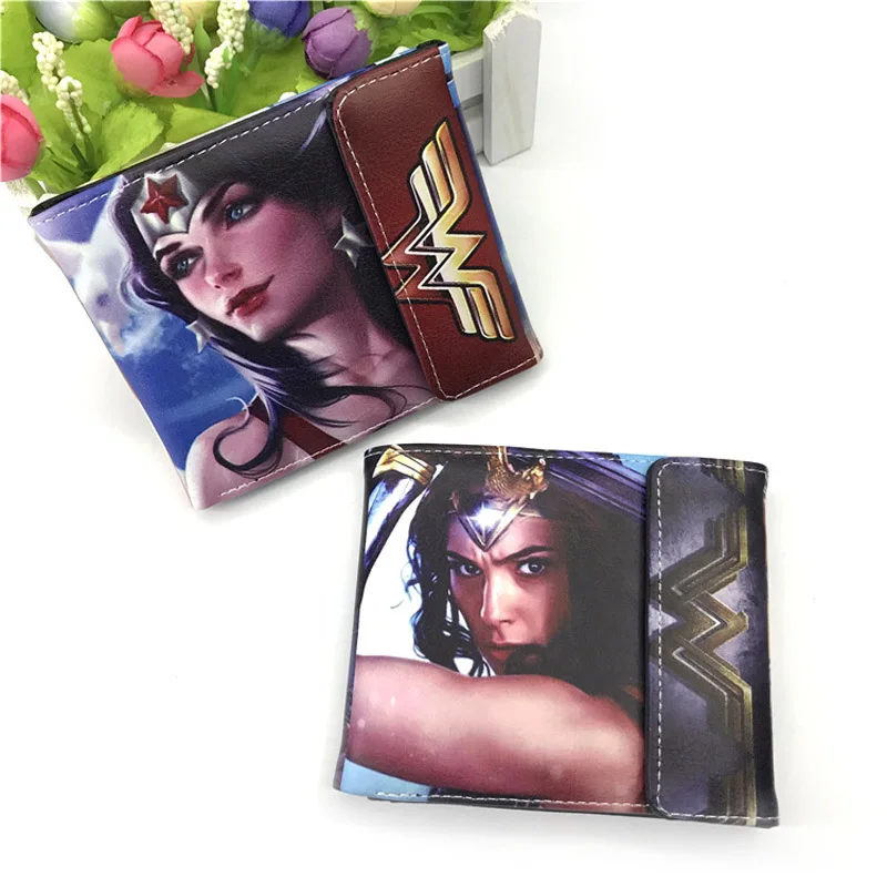 

Wonder Woman Anime Gift Wallet Fashion Cartoon Superwomen Card Holder Purse Super Hero Money Bag Personalized 2 Types