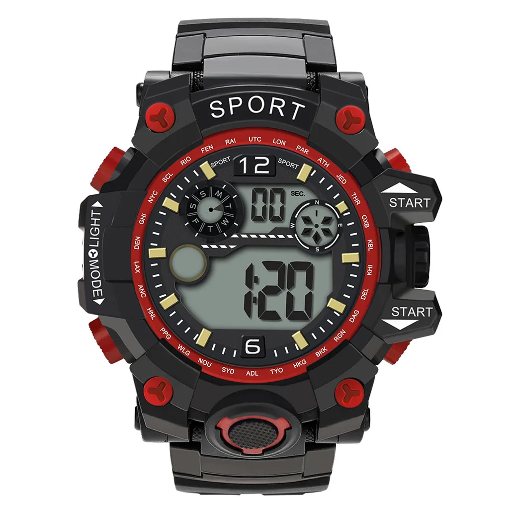 

2019 New Luxury Men Analog Digital Military Sport LED Waterproof Wrist Watch #NE1217