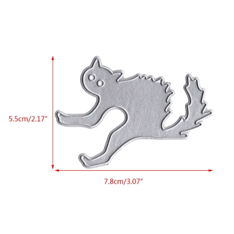

Halloween Cat Metal Cutting Dies Stencil DIY Scrapbooking Album Stamp Paper Card Embossing Crafts Decor