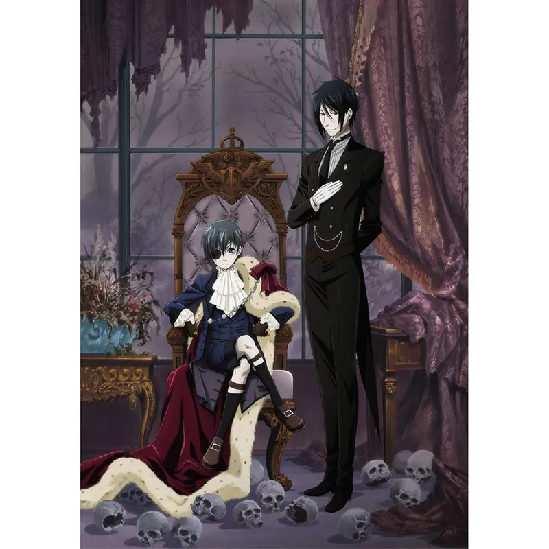 

Kuroshitsuji Butler Anime Manga Wall Poster Scroll Home Decor Poster Cosplay
