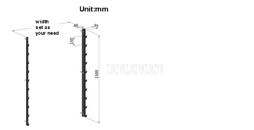 WBR501 10 слоев настенная штанга барная стойка рамка для штанги бар хранения Дисплей Держатель оборудования аксессуары