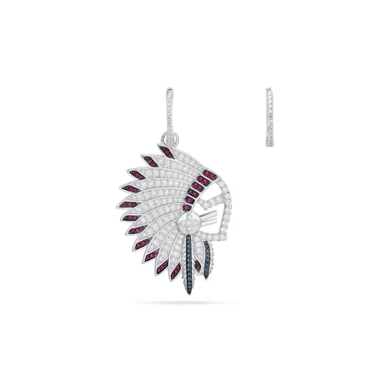 

JEM original 100% 925 sterling silver 1:1 APM earrings fashion jewelry native American series high quality head earrings