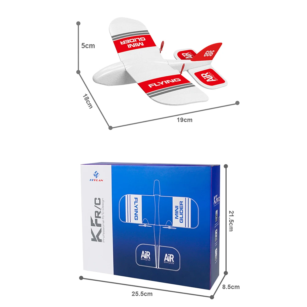 KF606 2,4 Ghz 2CH DIY подарок пенопласт метание ручной работы EPP Дети Инерции RC модель планера игрушка Крытый Встроенный гироскоп самолет Летающий мини