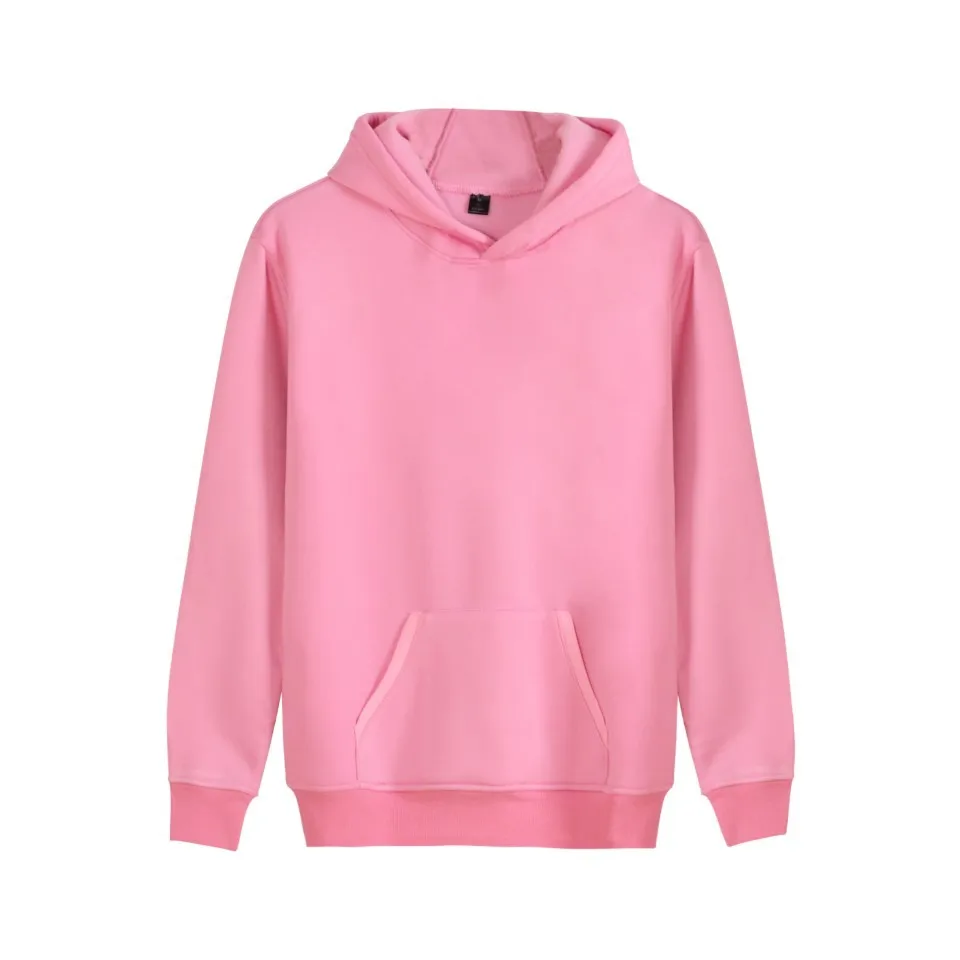 Men's Charming Solid Pullover Hoodie-1