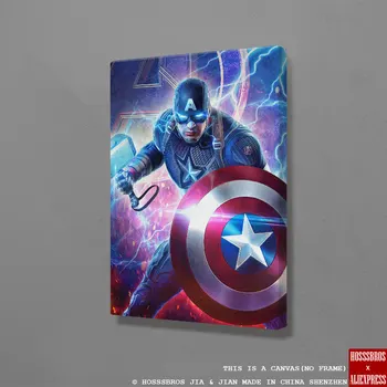 

Captain America marvel Poster Wall Art Canvas For kids Teens Living Room Home Bedroom Study Dorm room Art Decoration Prints