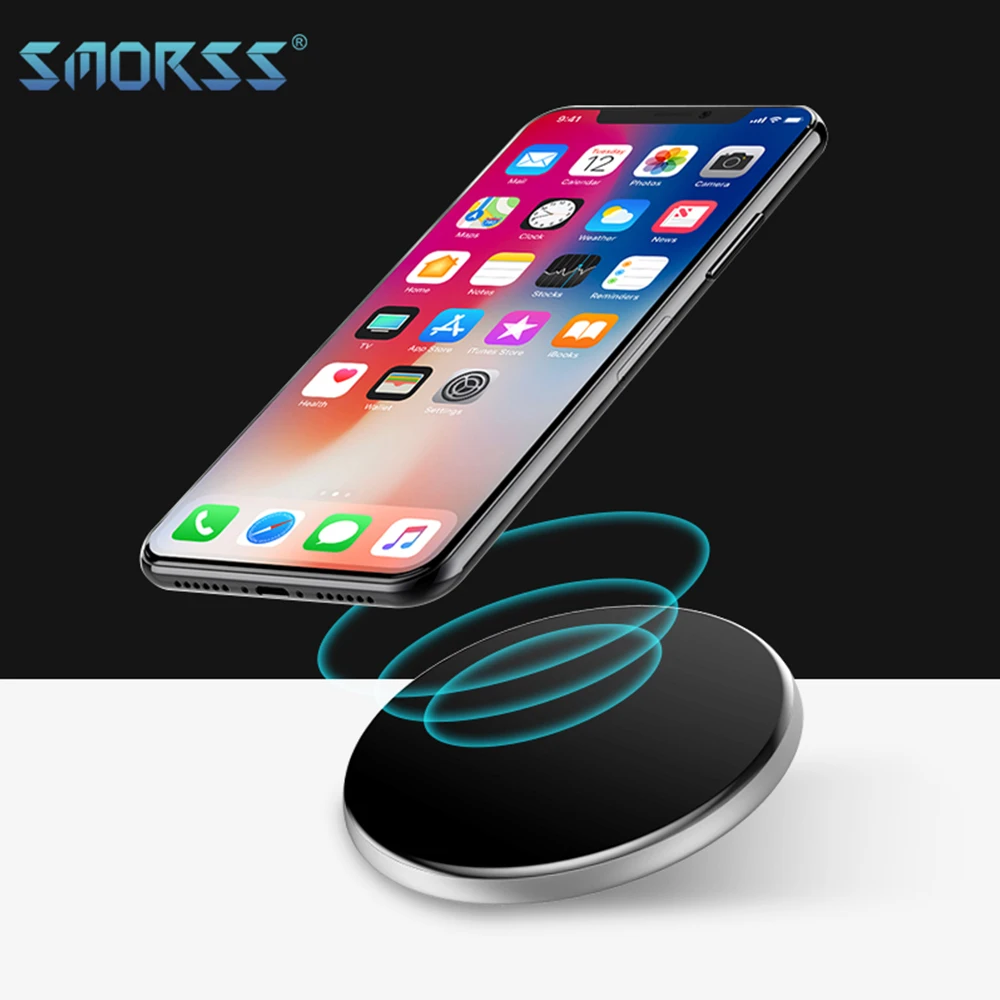 SMORSS стандарт Qi QC3.0 беспроводное быстрое зарядное устройство 5 Вт 10